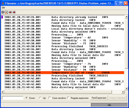 Viewing Log File
