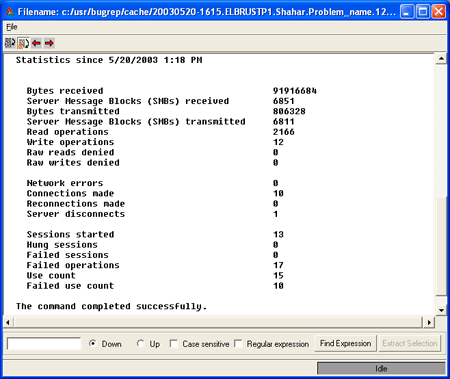Viewing Server Statistics